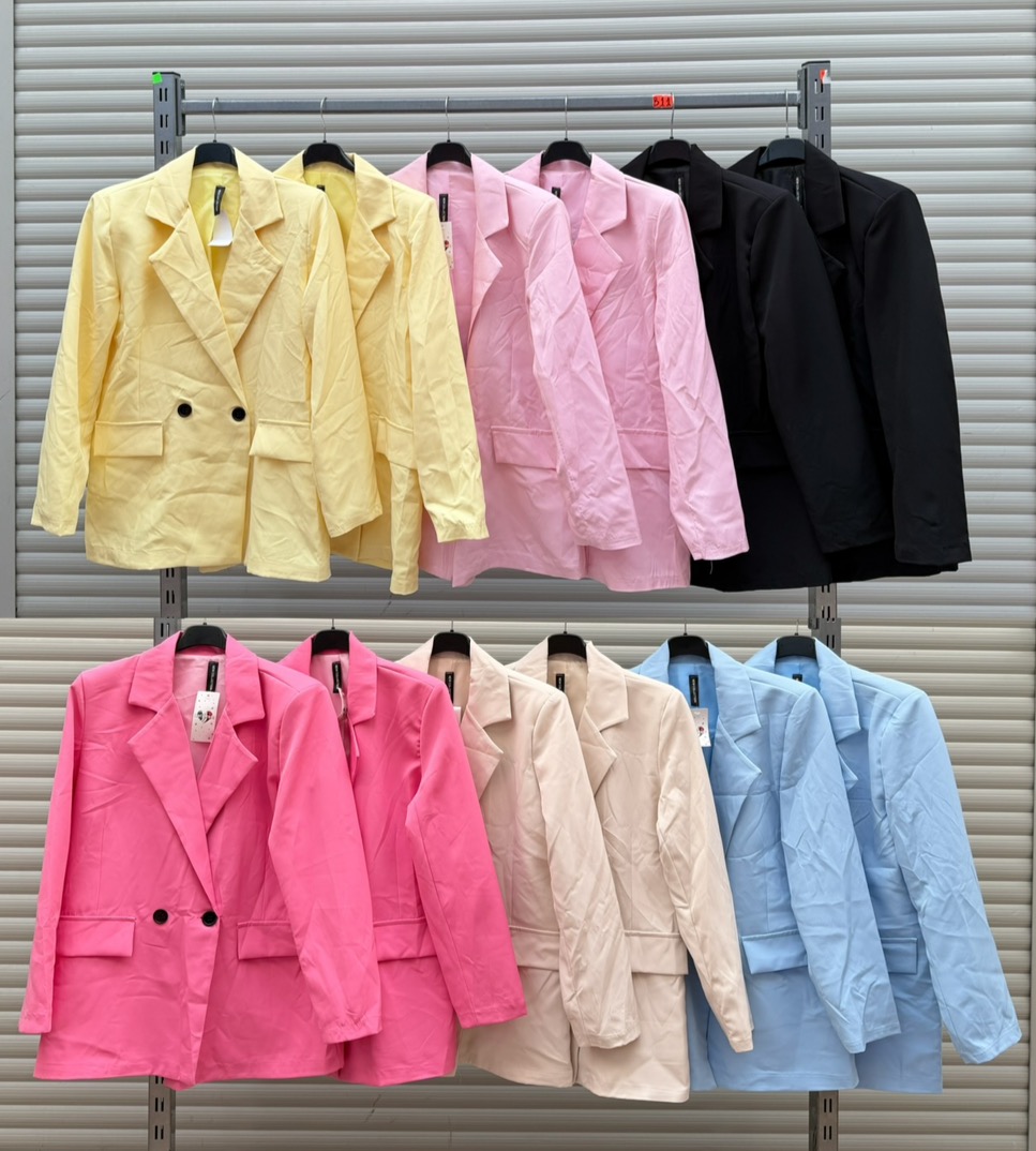 Marynarki Damskie Wloskie, Size uni, paczka 6szt ,mix kolor