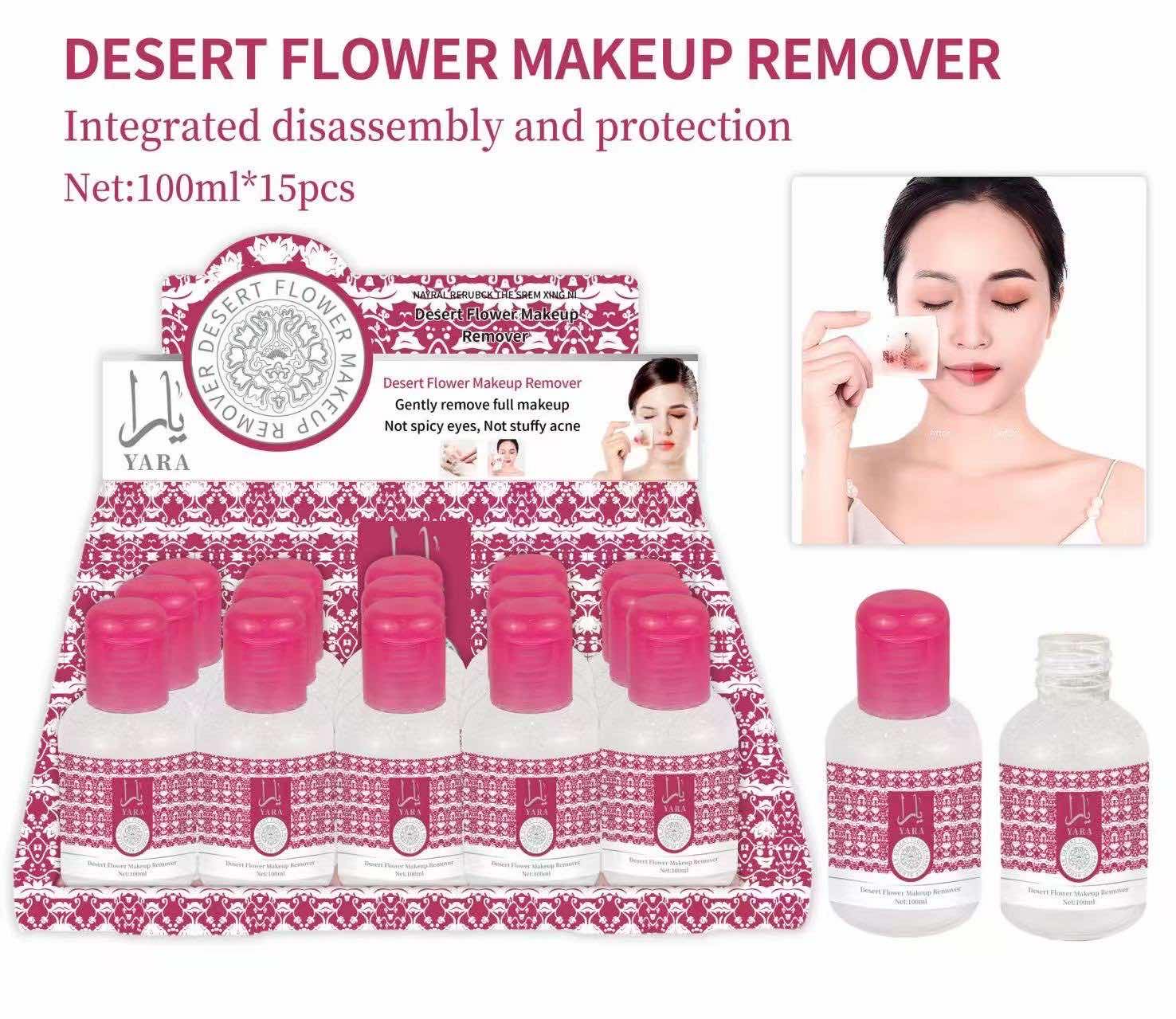 YARA - Płyn do demakijażu "Kwiat Pustyni, 24szt/Paczka