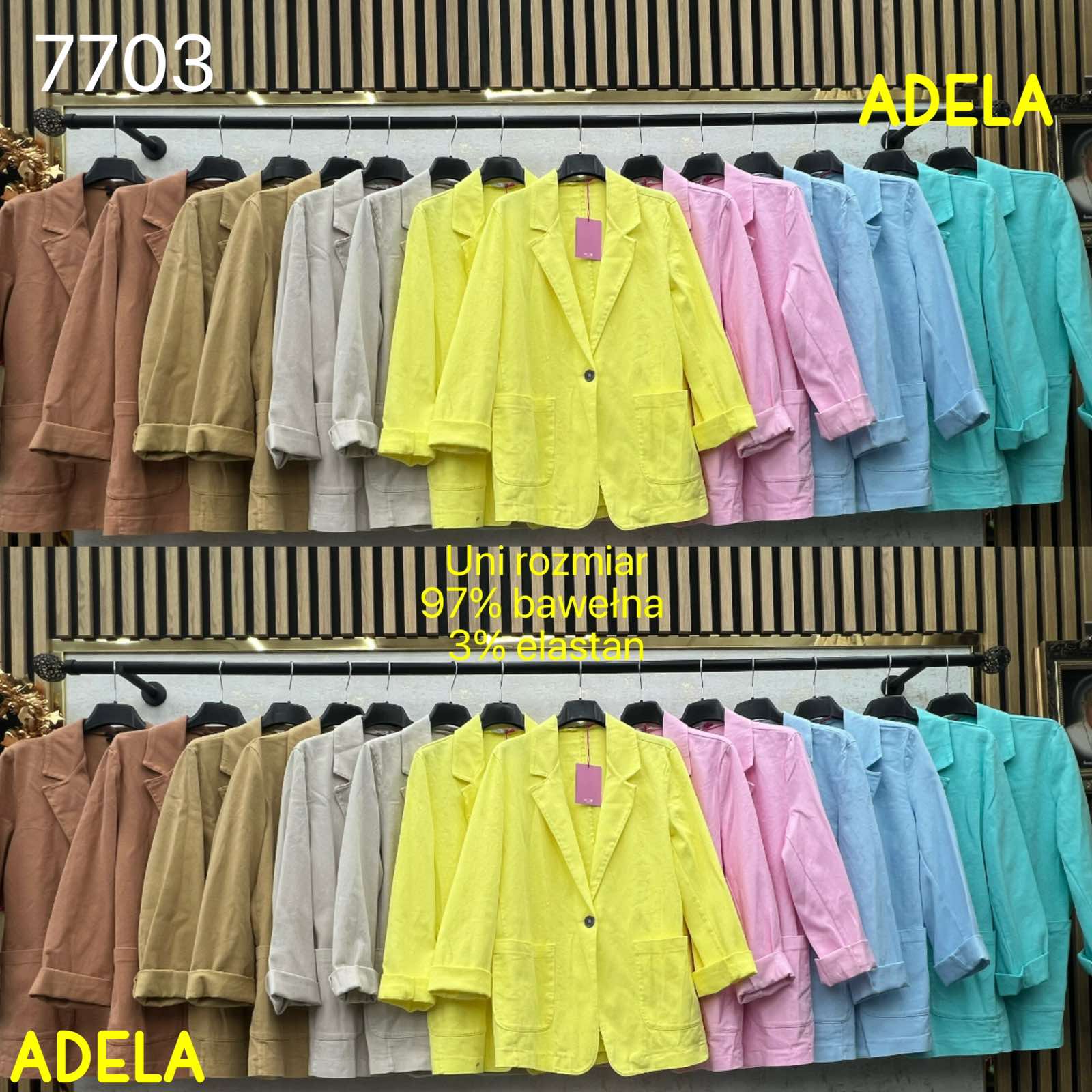 Marynarki damskie, Size uni, paczka 6szt ,mix kolor