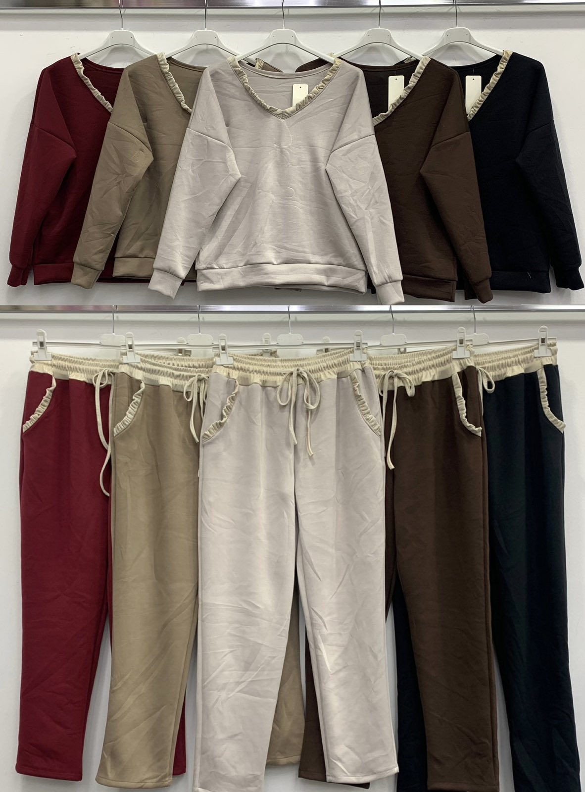 Komplety Damskie WŁOSKA , Size uni, paczka 6szt ,mix kolor