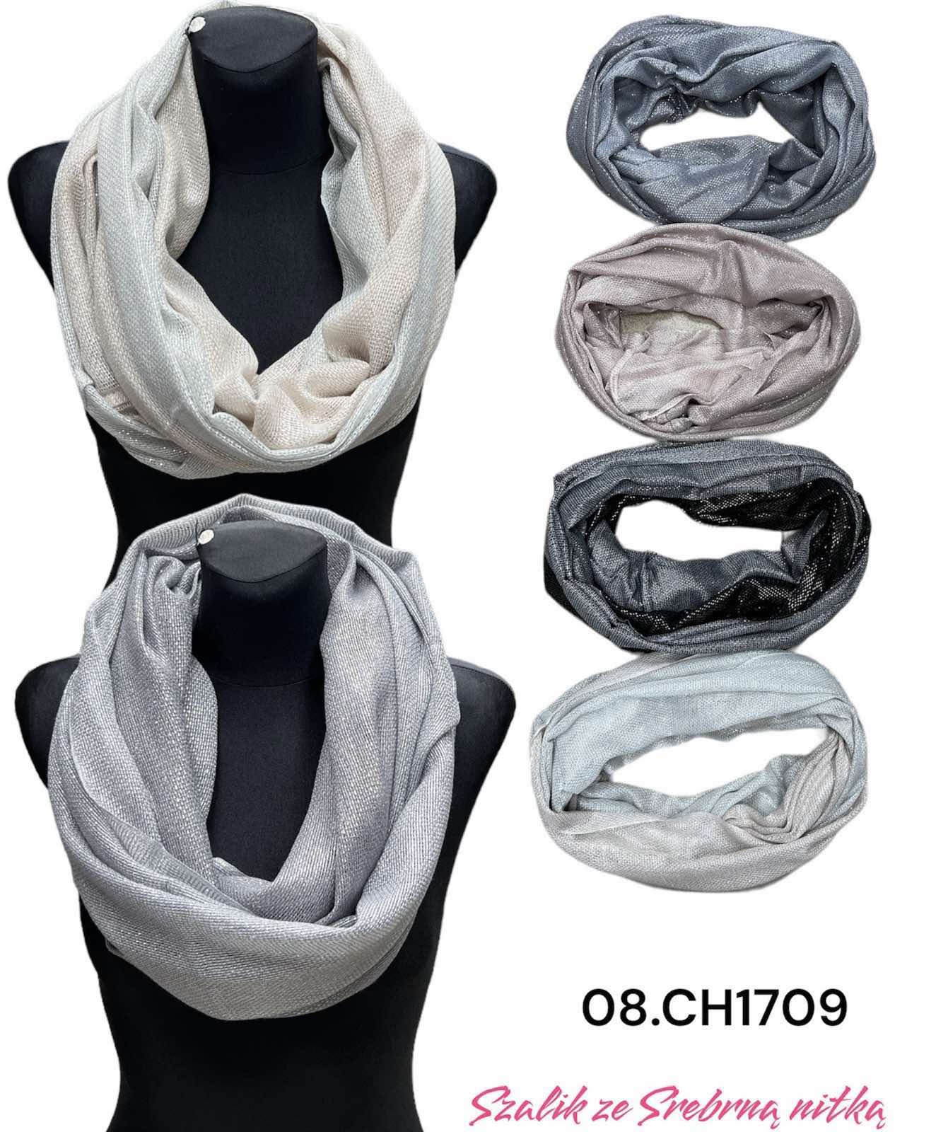 Szaliki damskie, paczka 12szt,mix kolor