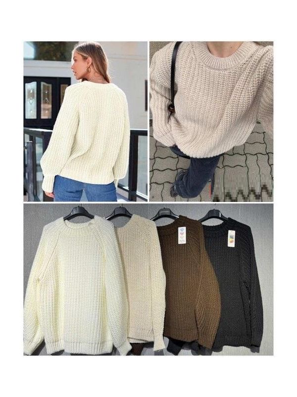 Swetry Damskie  WŁOSKA  , Size uni, paczka 6szt ,mix kolor