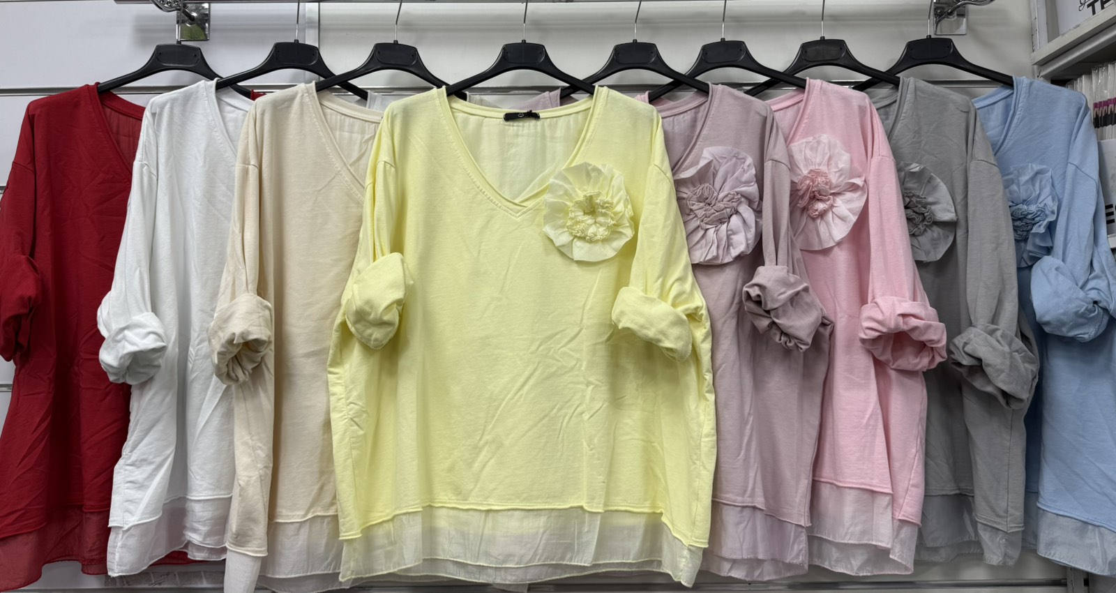 Bluzki Damskie , Size uni, paczka 6szt ,mix kolor