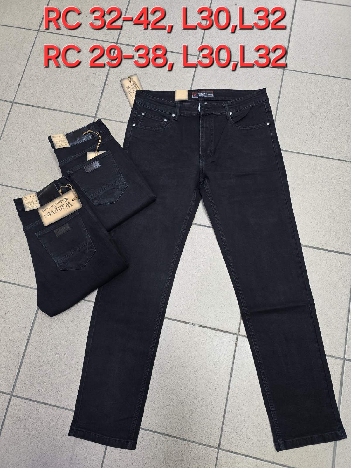 Spodnie JEANSOWE MĘSKA , Size 32-42, paczka 10szt ,1kolor