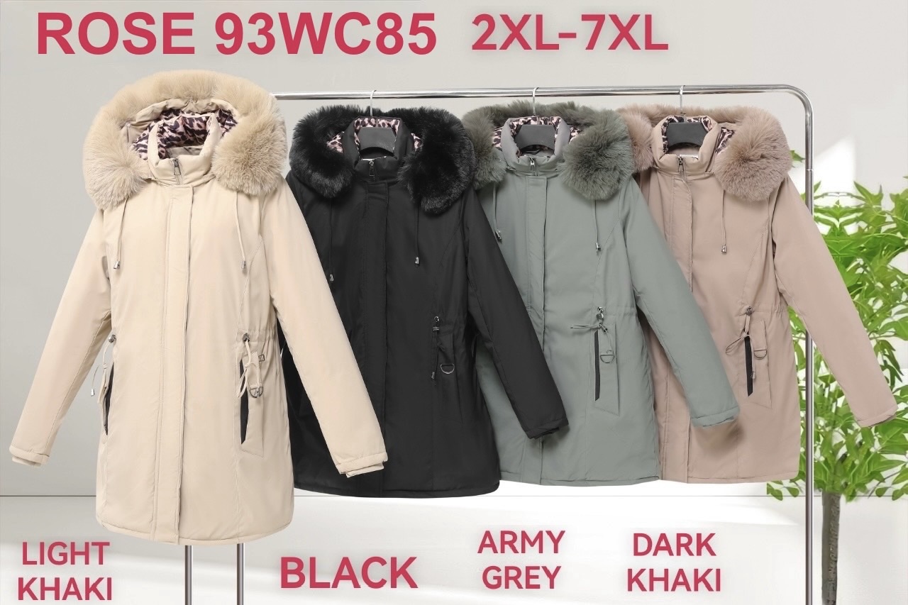 Kurtki Damskie , Size 2xl-7xl, paczka 6szt ,1 kolor