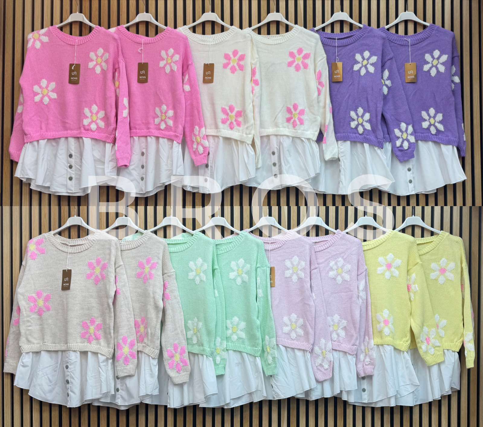 Swetry Damskie wloskie, Size uni, paczka 6szt ,mix kolor