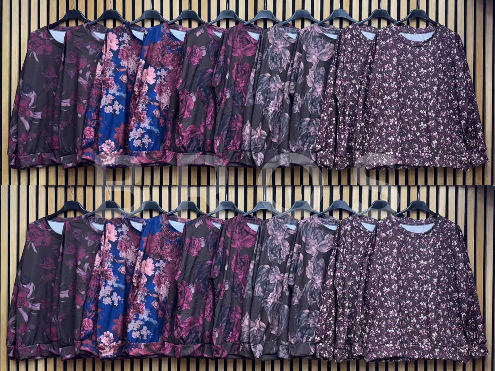 Bluzy Damskie wloskie, Size uni, paczka 6szt ,mix kolor