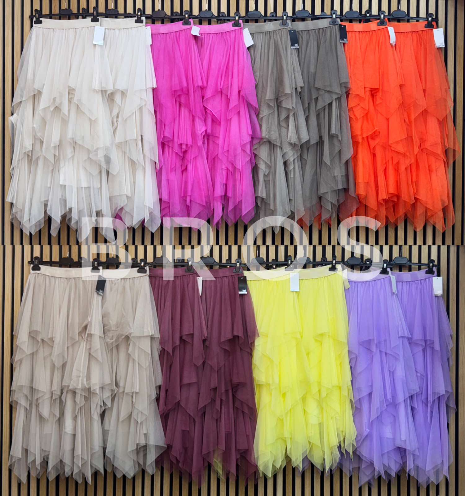 Spódnica Damskie wloskie, Size uni, paczka 6szt ,mix kolor