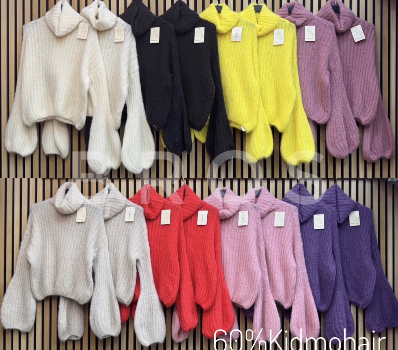 Swetry Damskie wloskie, Size uni, paczka 6szt ,mix kolor