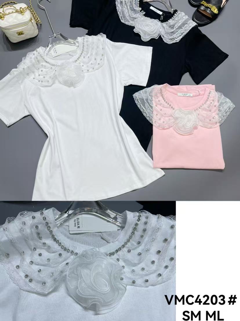 Bluzki damskie , Size s-l,paczka 12szt,mix kolor