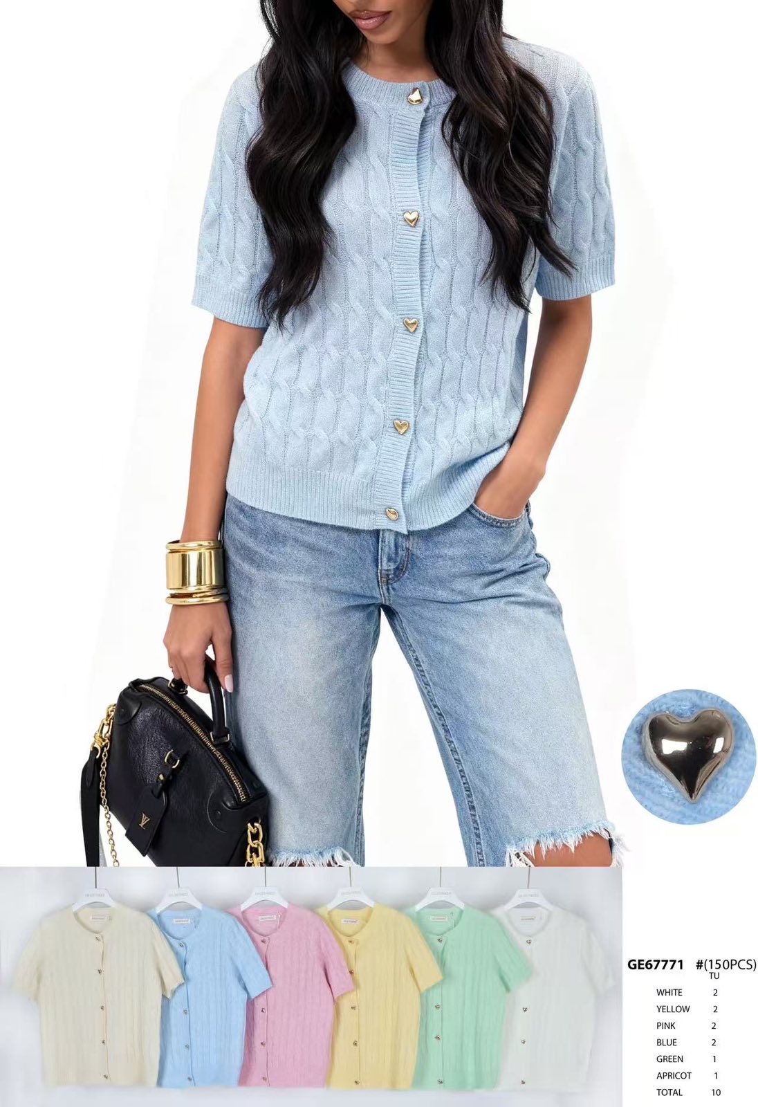 Swetry damskie Tureckie, Size UNI, paczka 10szt ,mix kolor