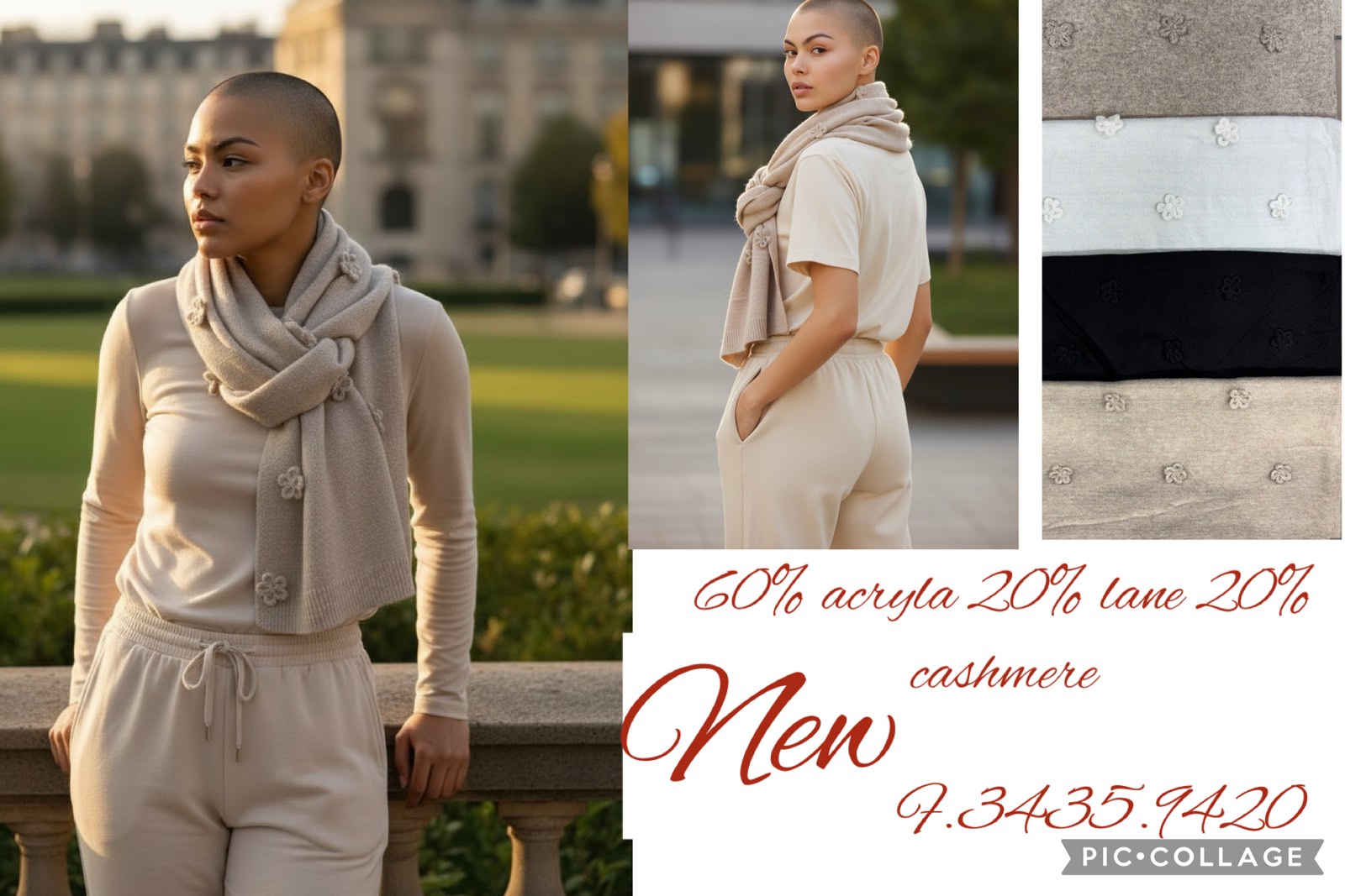 Szaliki damskie, paczka 12szt,mix kolor