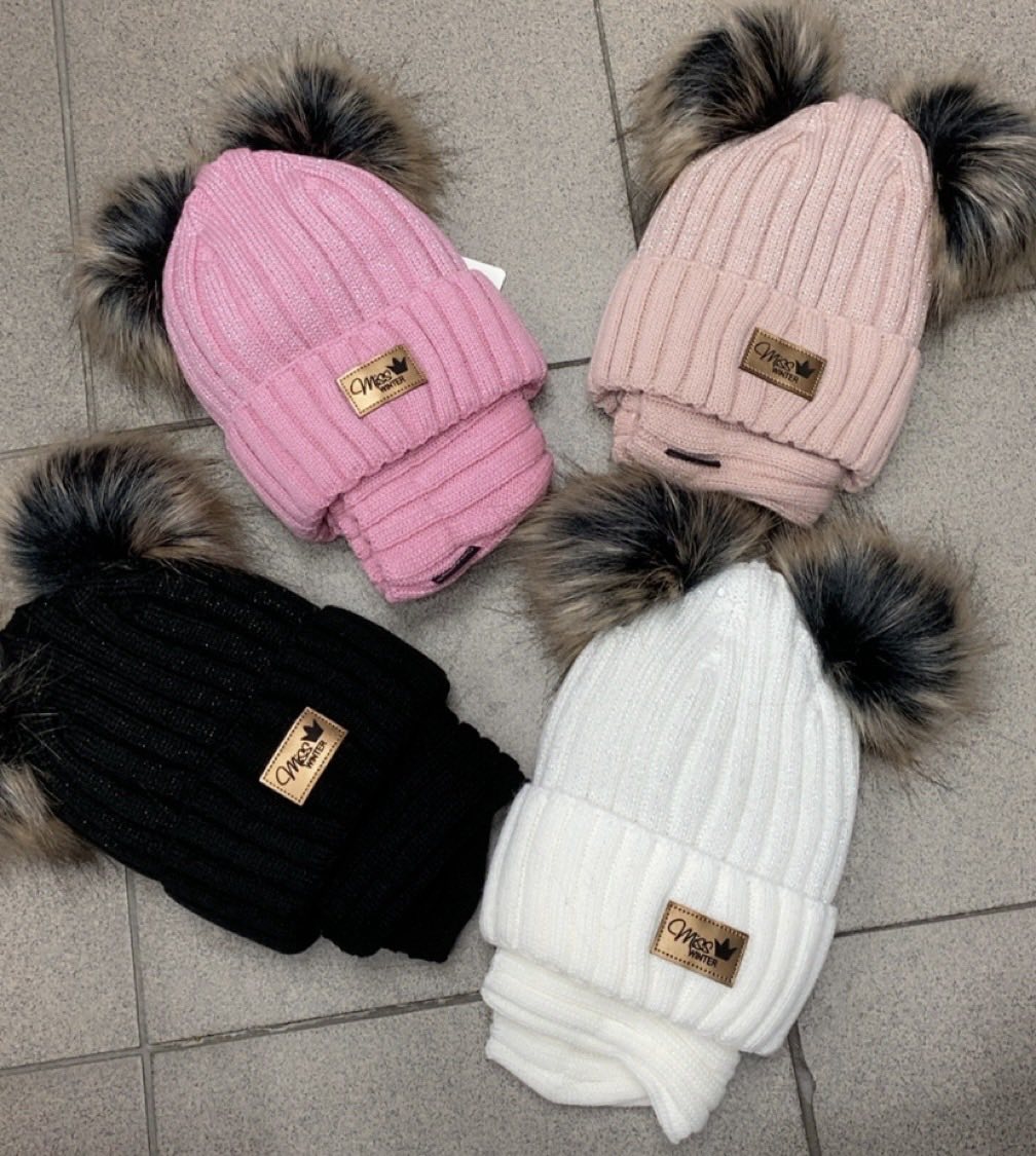 Czapki  Dzieci, paczka 12szt,mix kolor