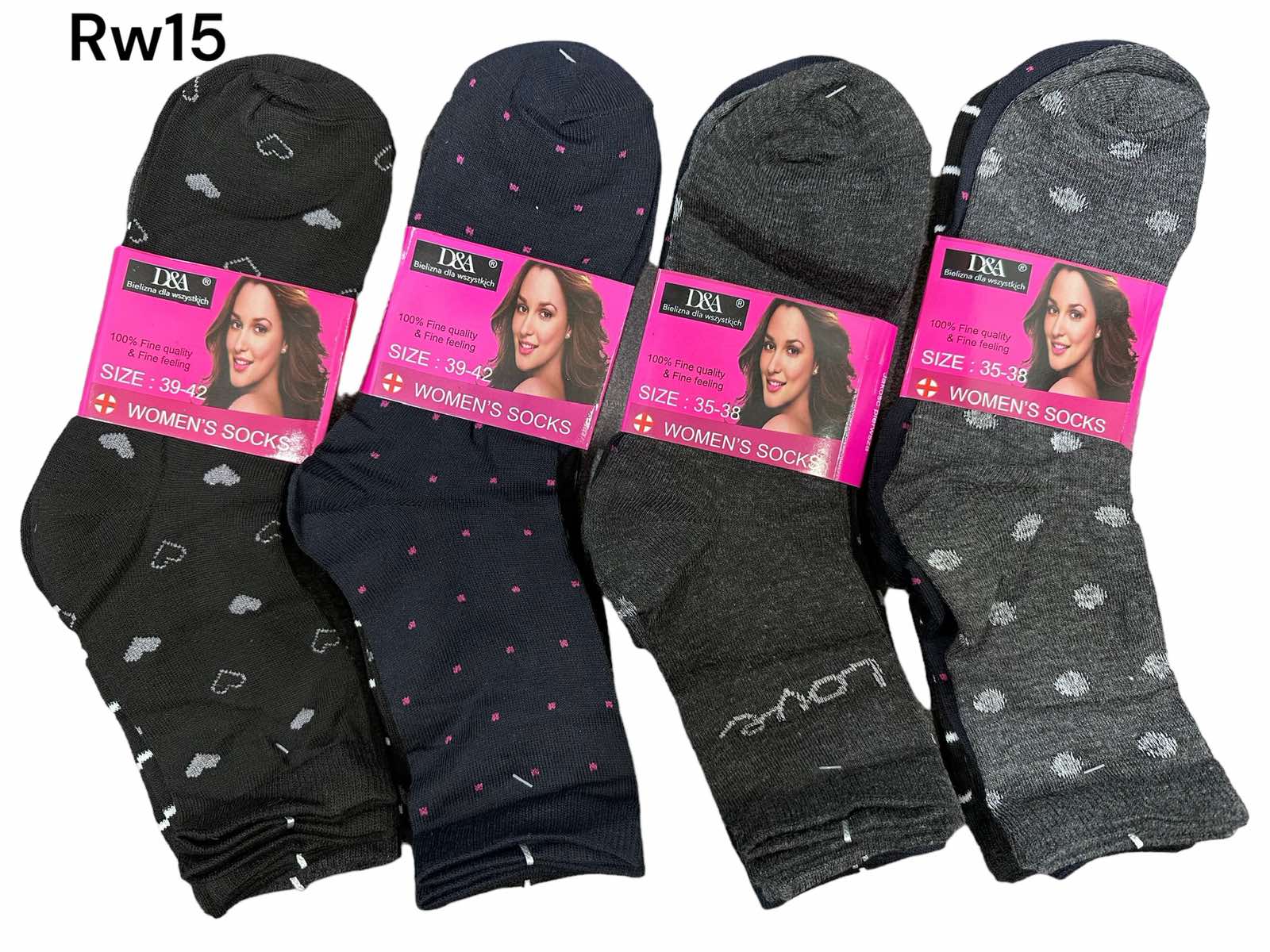 Skarpety damskie.size: 35-42, (40par/paczka)