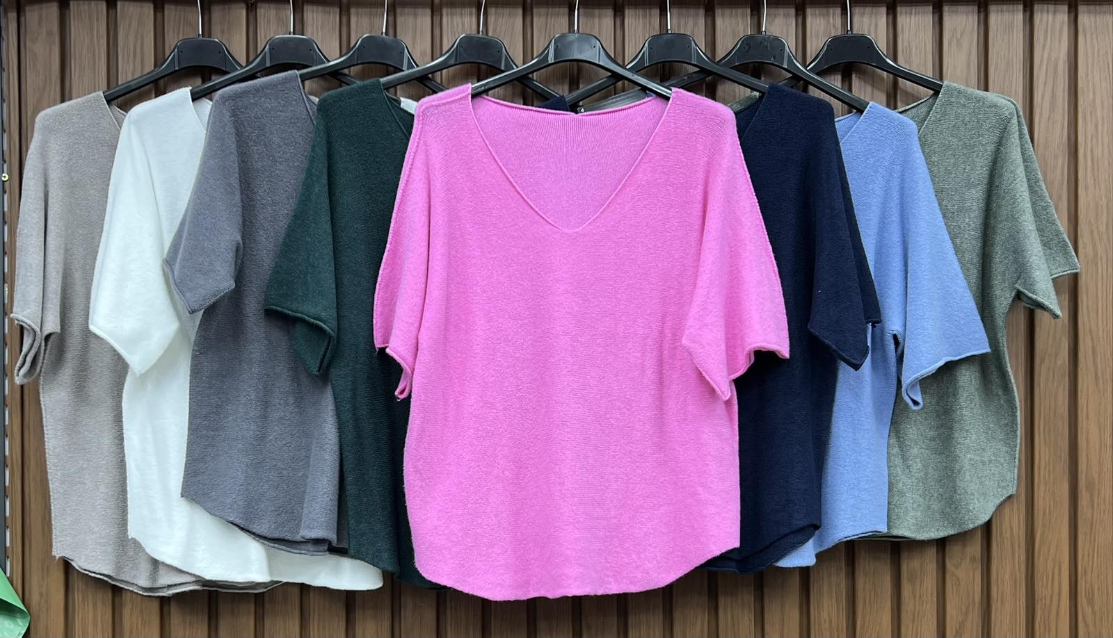 Bluzki  Damskie  WŁOSKA  , Size uni, paczka 6szt ,mix kolor