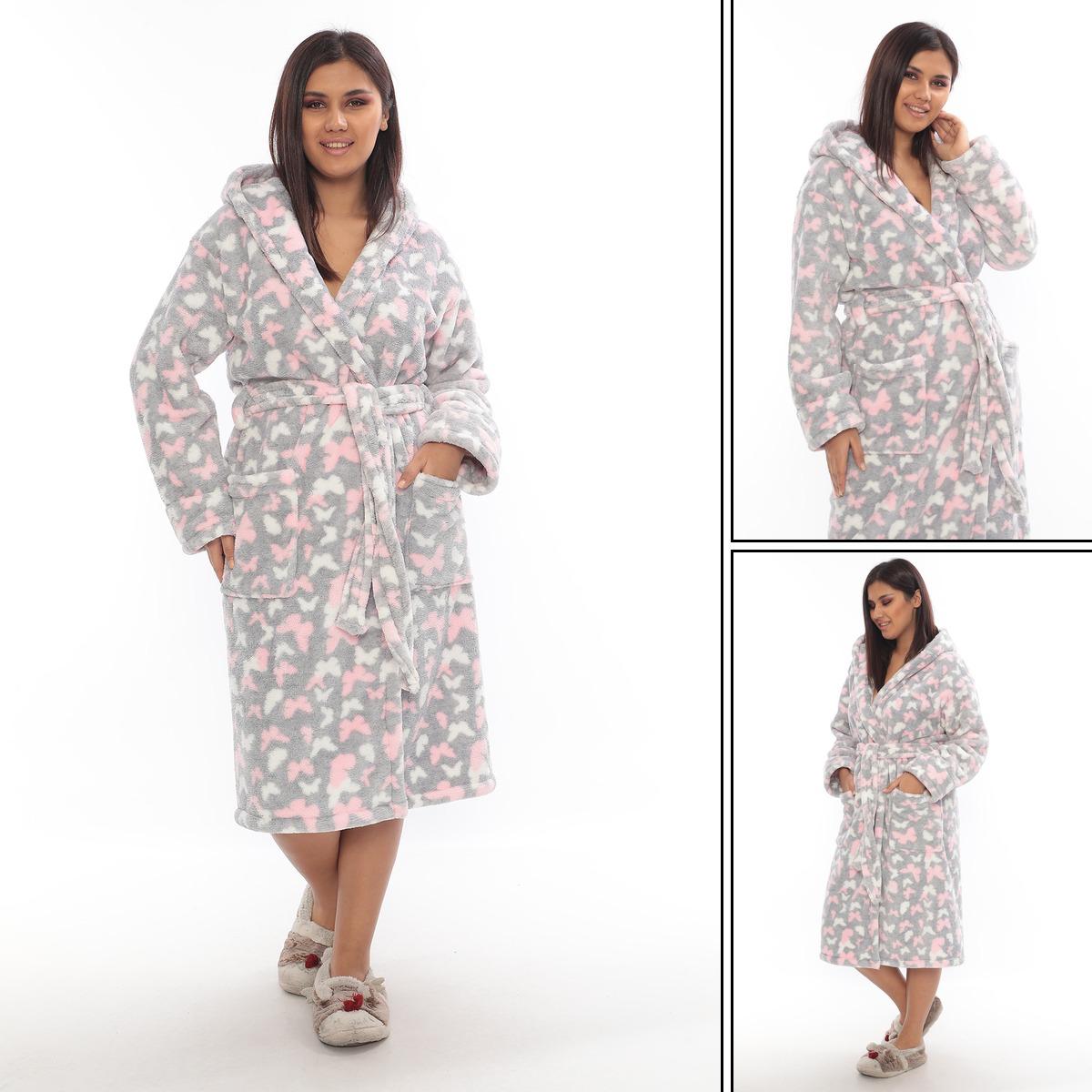 Szlafrok  damskie Tureckie, Size l-3xl, paczka 4szt ,1kolor