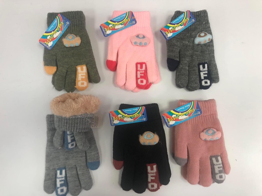 Rękawiczki Damski , paczka 12szt,mix kolor