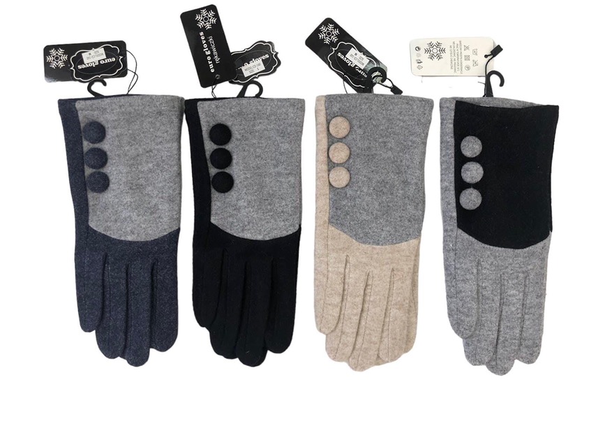 Rękawiczki Damski, paczka 12szt,mix kolor