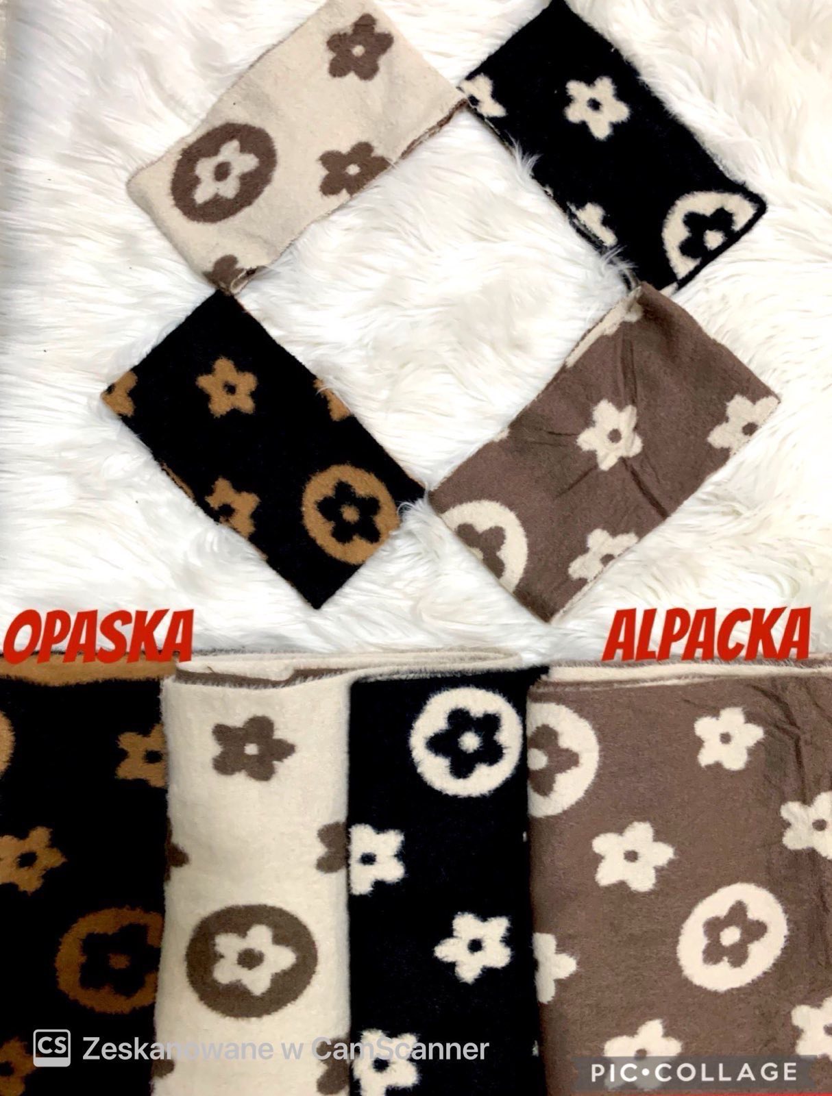 Szaliki damskie, paczka 12szt,mix kolor