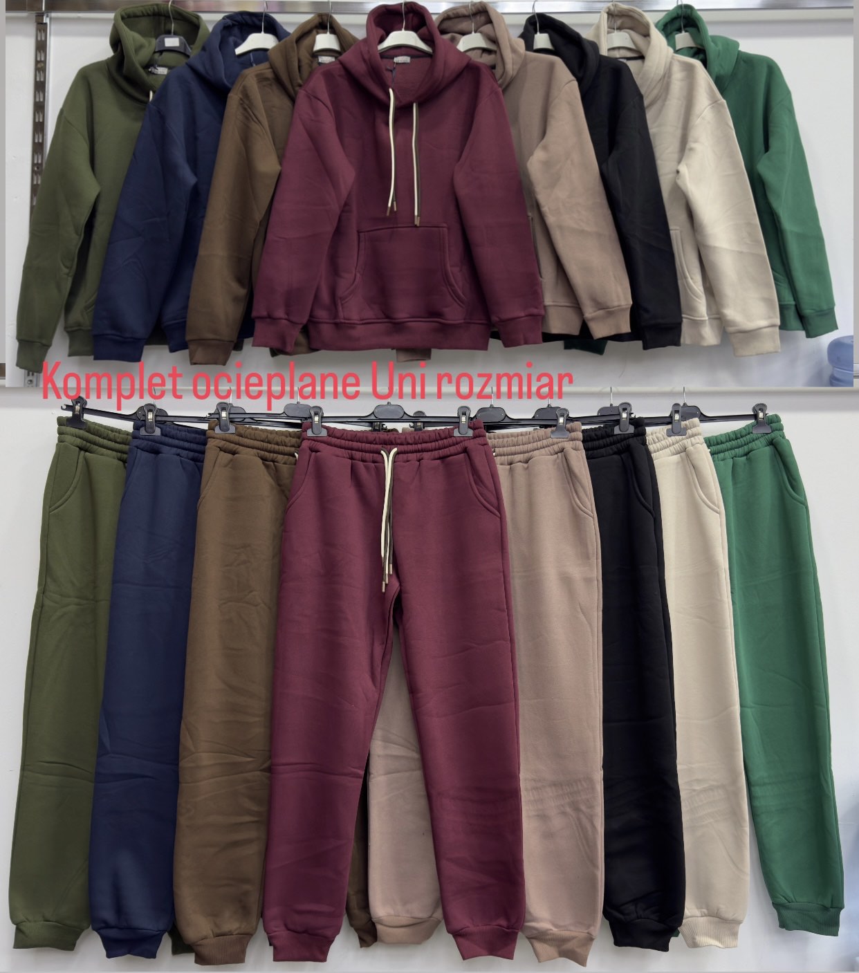 Komplety Damskie WŁOSKA , Size uni, paczka 6szt ,mix kolor