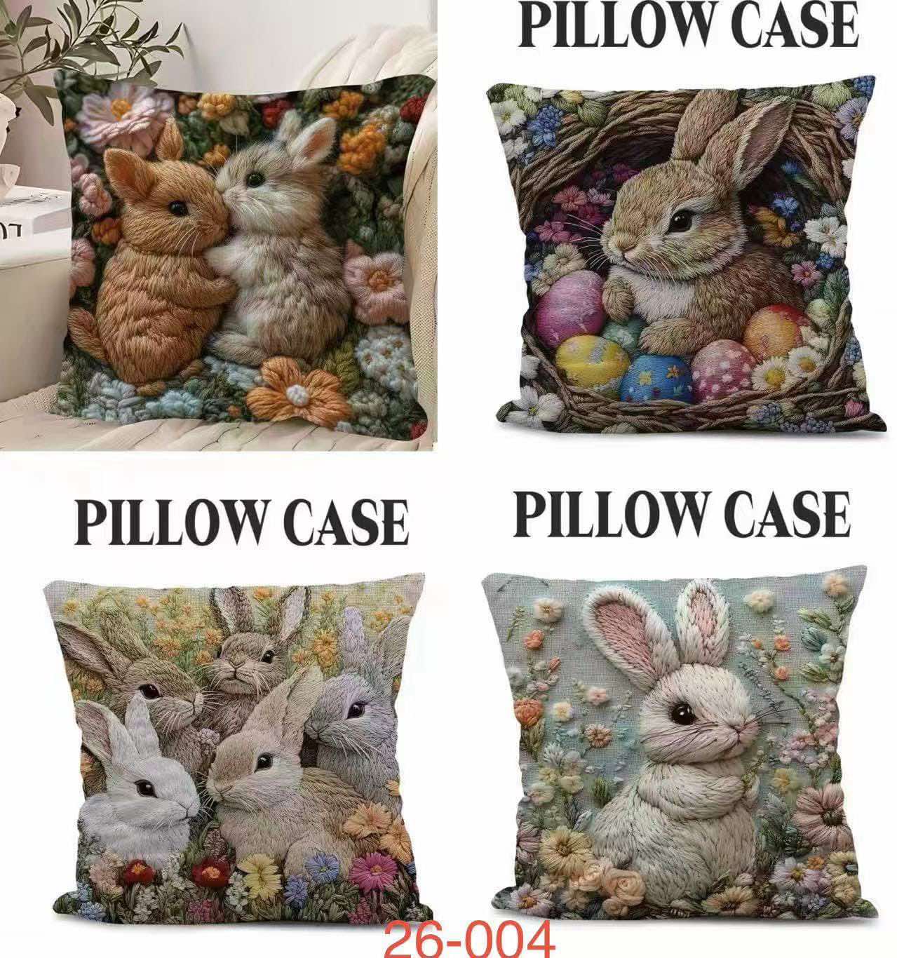 Poszewka na poduszkę dwustronna  Rozmiar:40/40cm,Paczka 12 szt mix