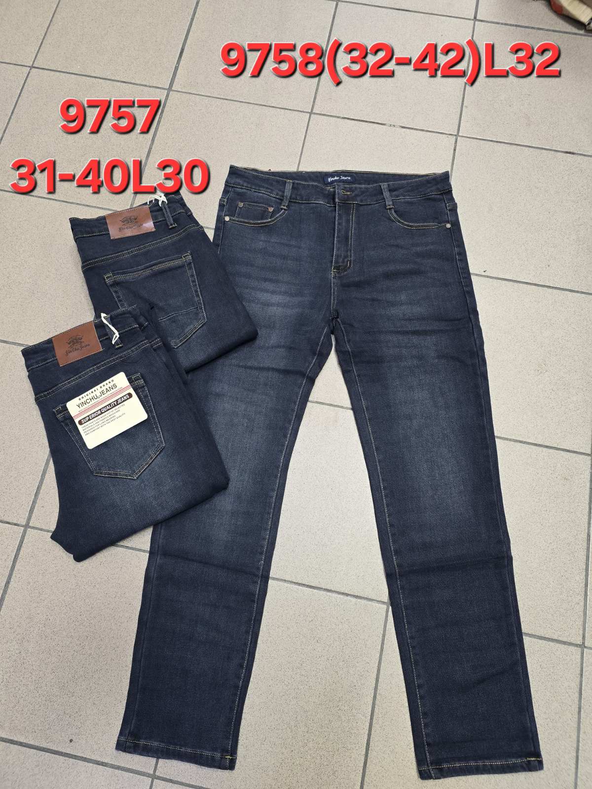 Spodnie JEANSOWE MĘSKA , Size 31-40,paczka 10szt ,1kolor
