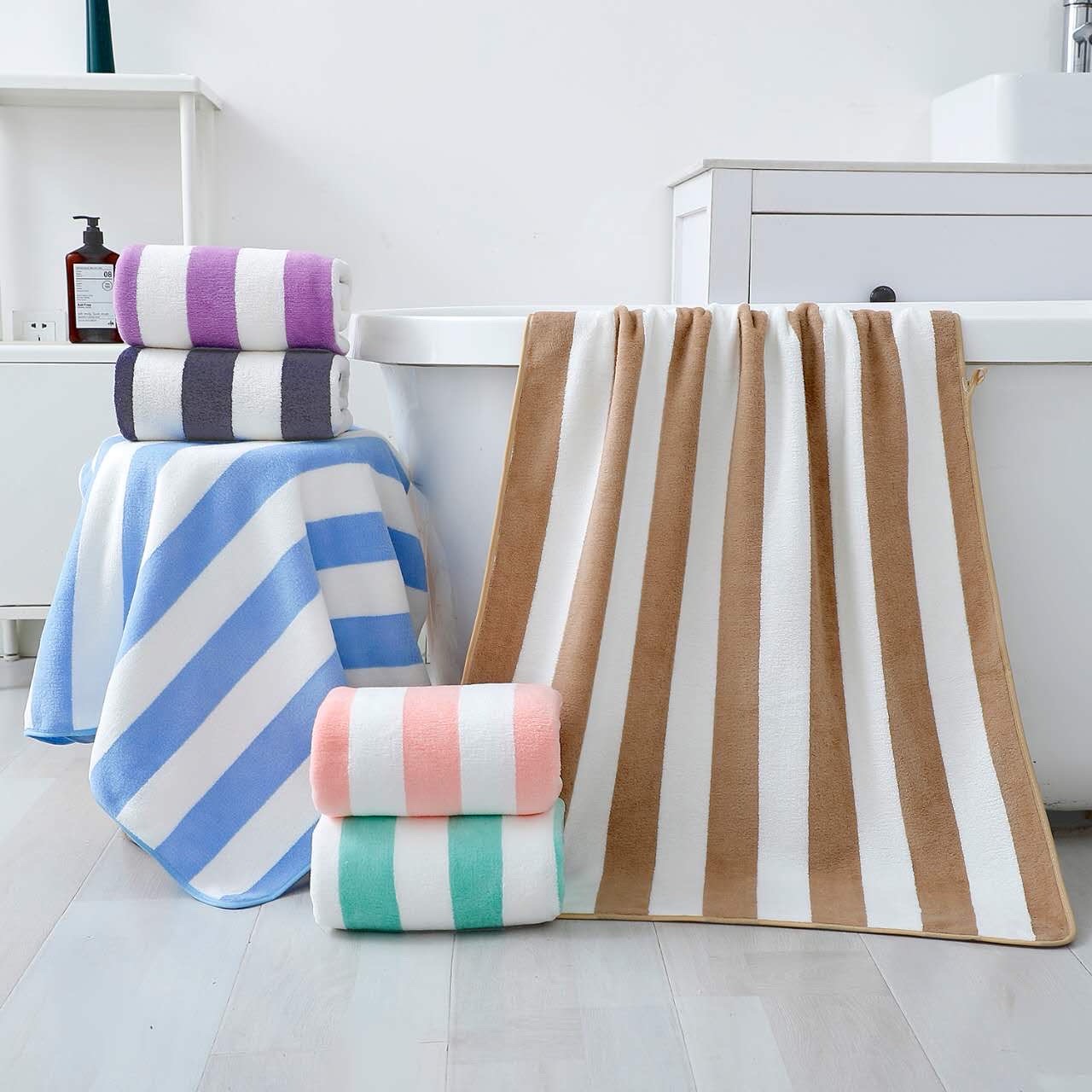 Ręczniki z Mikrofibra Rozmair :  50/100 ,Paczka : 12szt / mix kolor