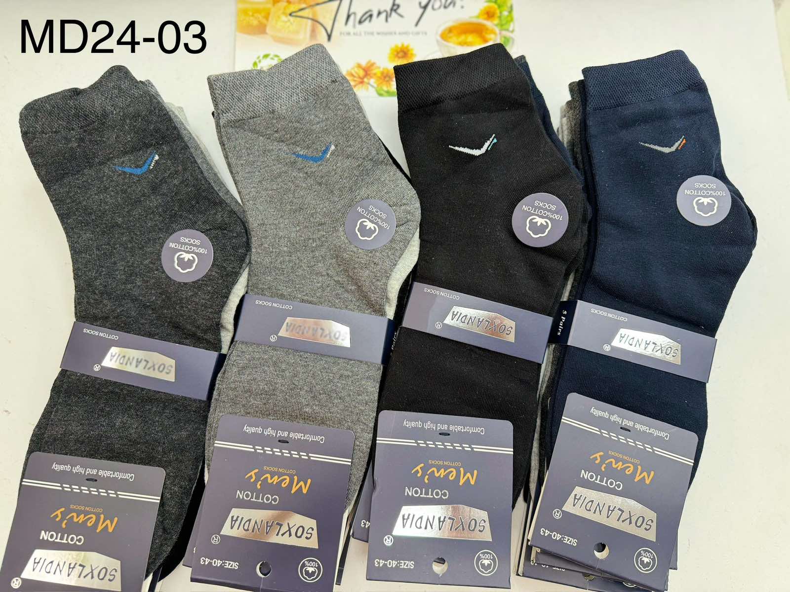 SKARPETY / STOPKI  MĘSKA.SIZE 43-46(40PAR/PACZKA) KOLOR JAK NA ZDZIĘCI