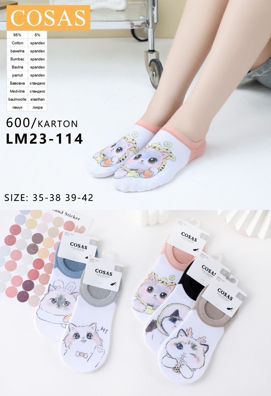 stopki DAMSKA.size: 35-42, (40par/paczka)