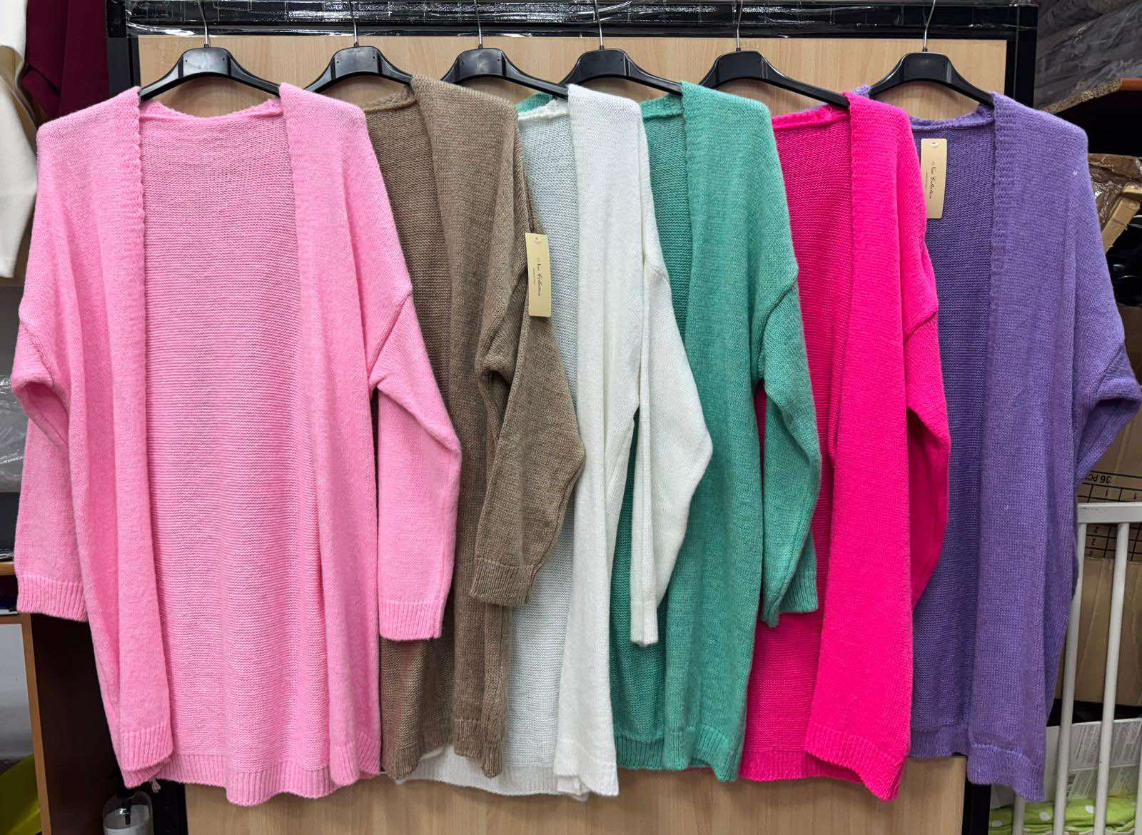 Swetry Damskie  WŁOSKA  , Size uni, paczka 6szt ,mix kolor