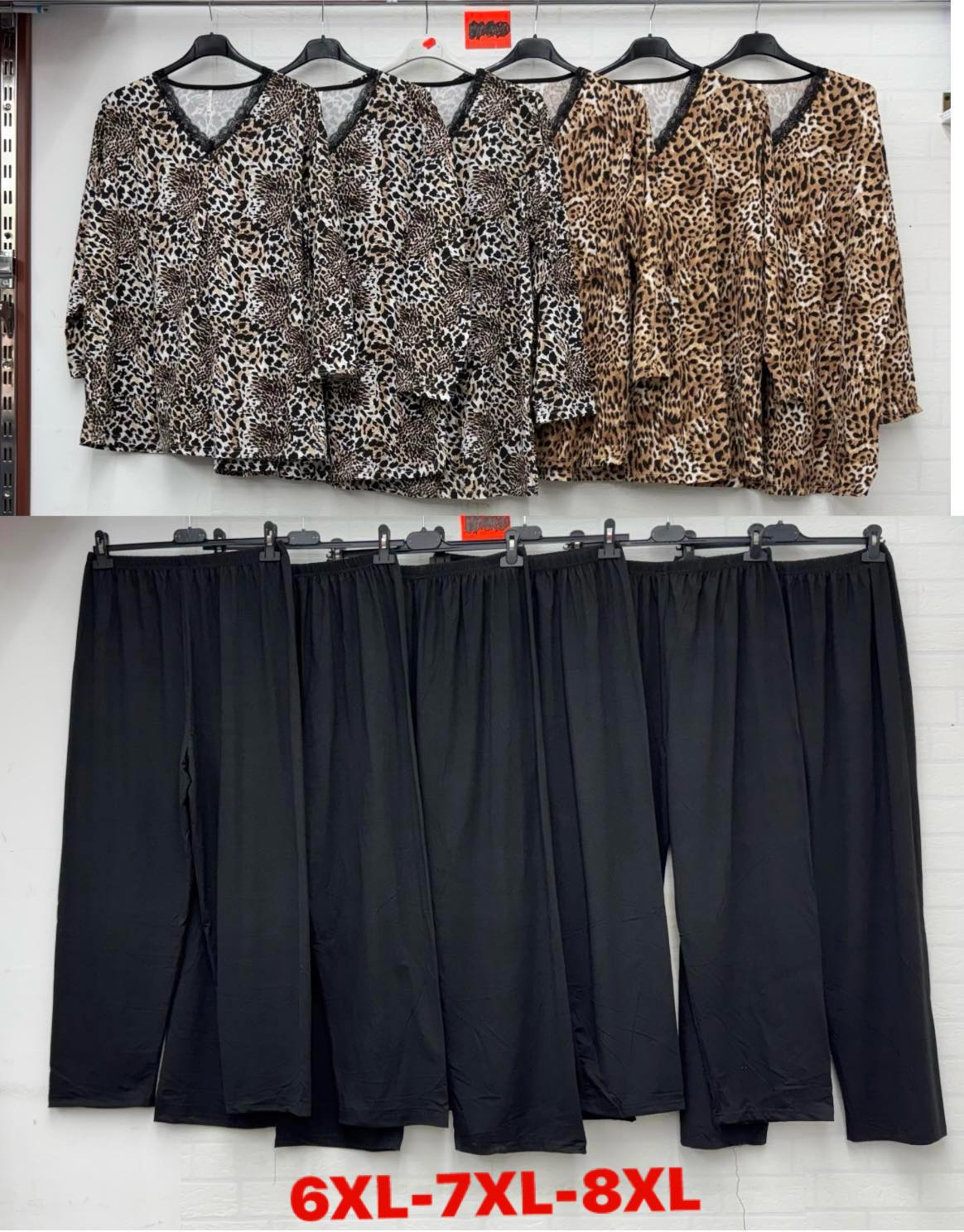 Komplety  damskie, Size 6xl-8xl, paczka 12szt ,mix kolor