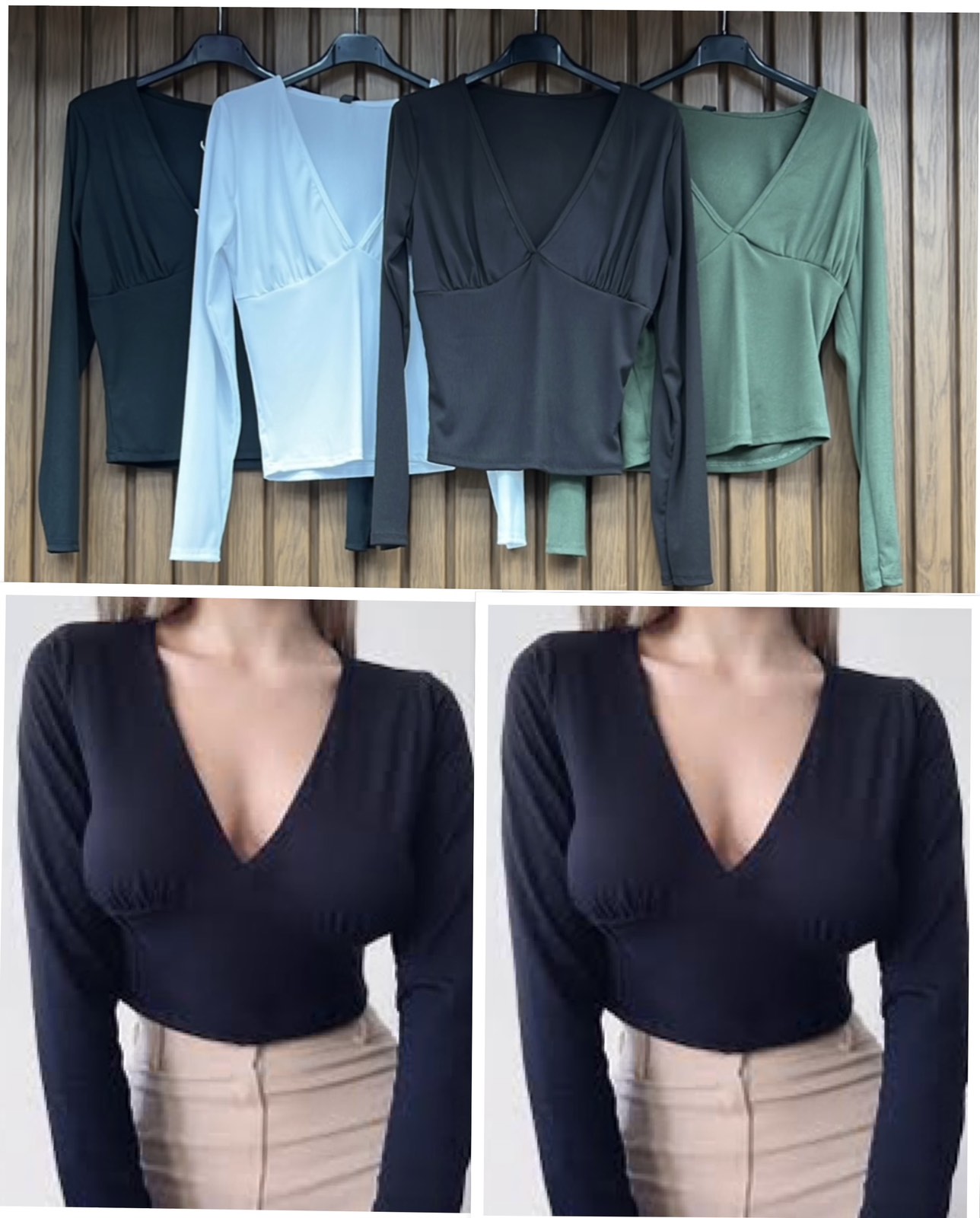 Bluzki  Damskie  WŁOSKA  , Size uni, paczka 6szt ,mix kolor