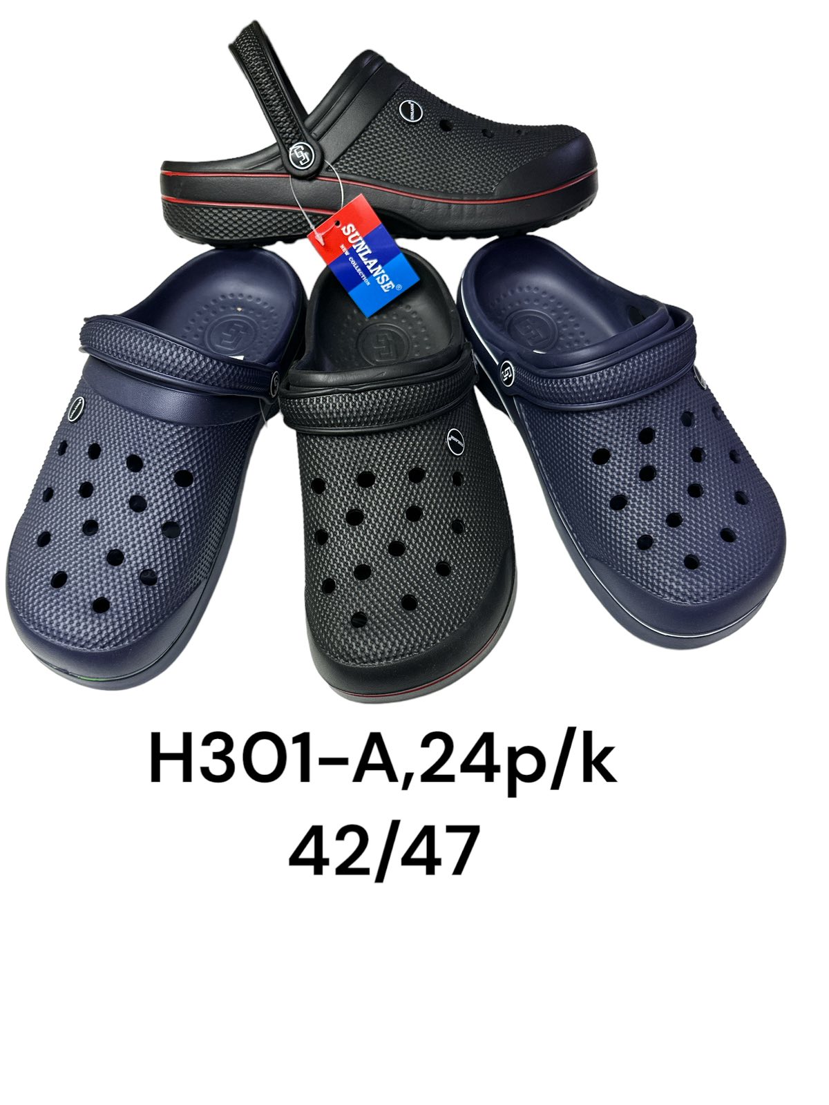 Klapki Kroksy Męskie (42-47, 24par)