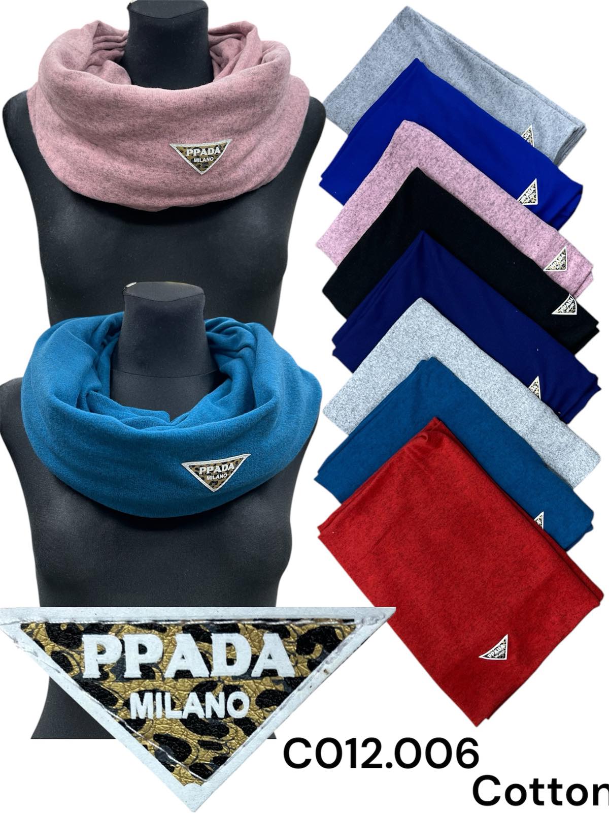 Szaliki damskie, paczka 12szt,mix kolor