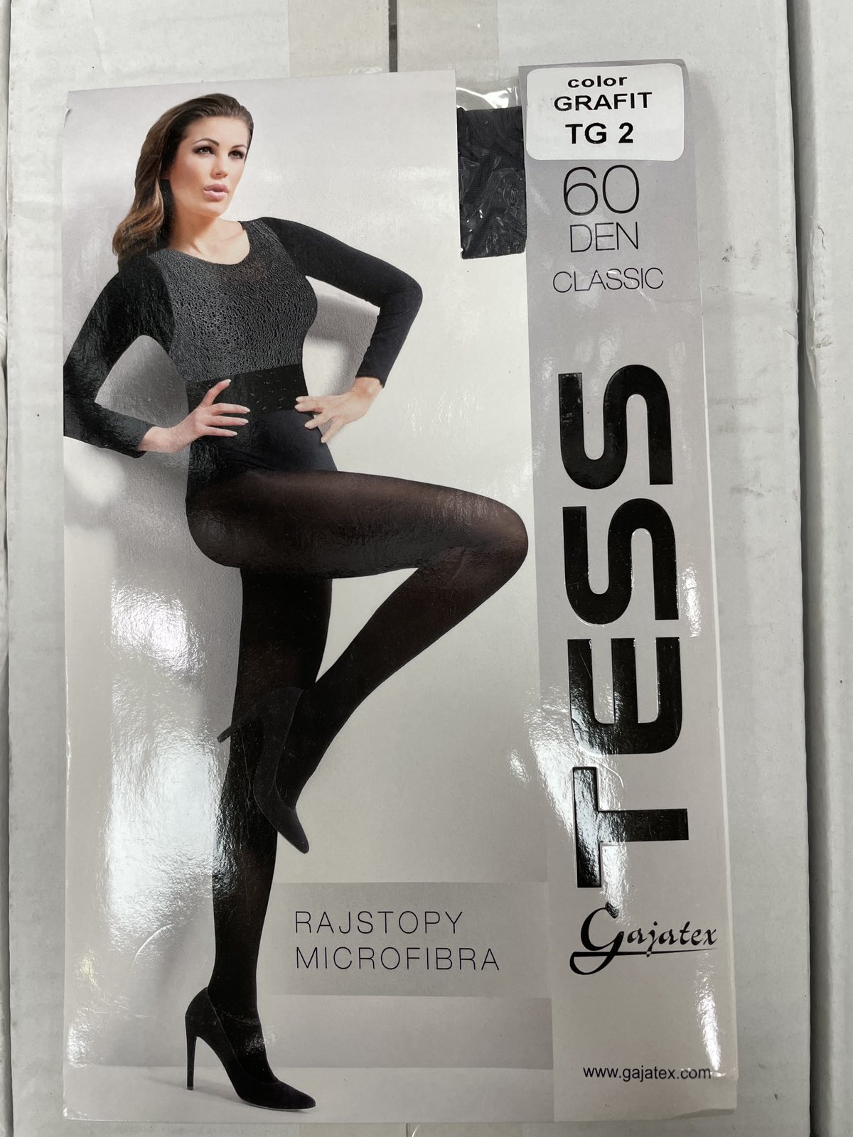 Rajstopy 60 Den GRAFIT Damskie , Size 2,3,4,paczka 12szt ,1kolor