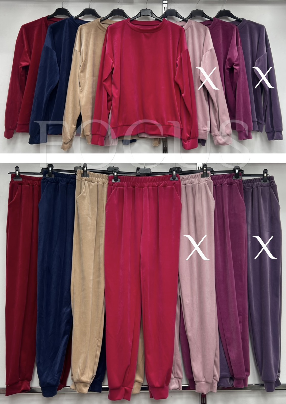 Komplety Damskie Włoskie , Size uni, paczka 6szt ,mix kolor