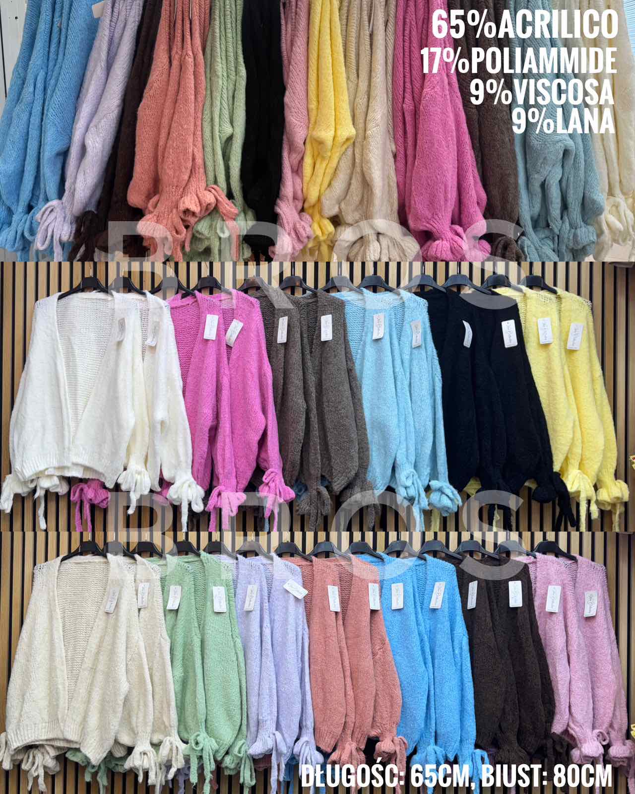 Swetry damskie, Size uni, paczka 6szt ,mix kolor