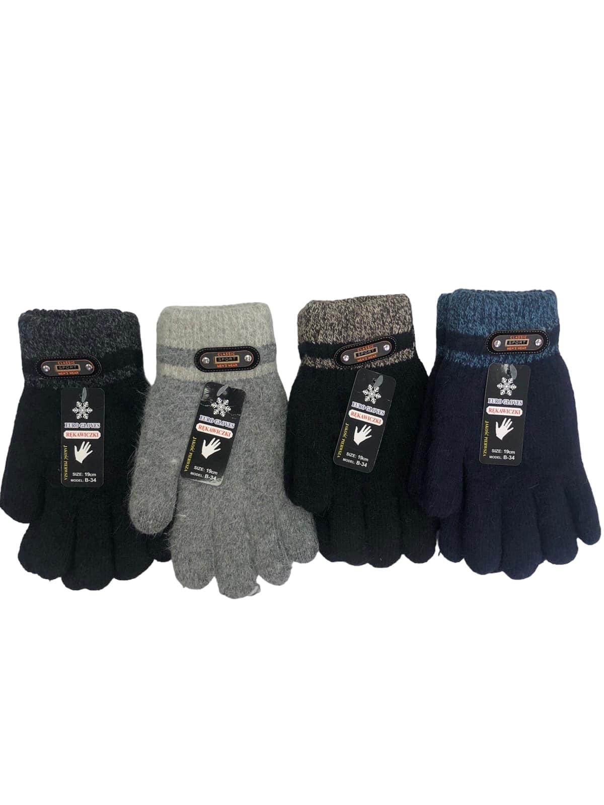 Rękawiczki Damski,19cm, paczka 12szt,mix kolor