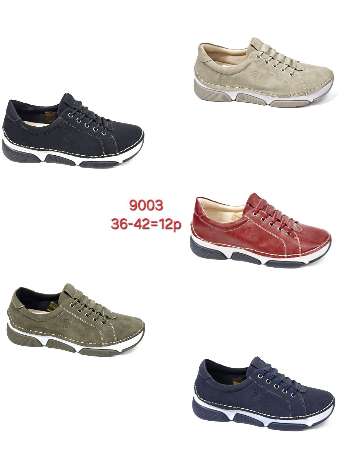 Buty Sportowe DAMSKIE (36-42, 12par)