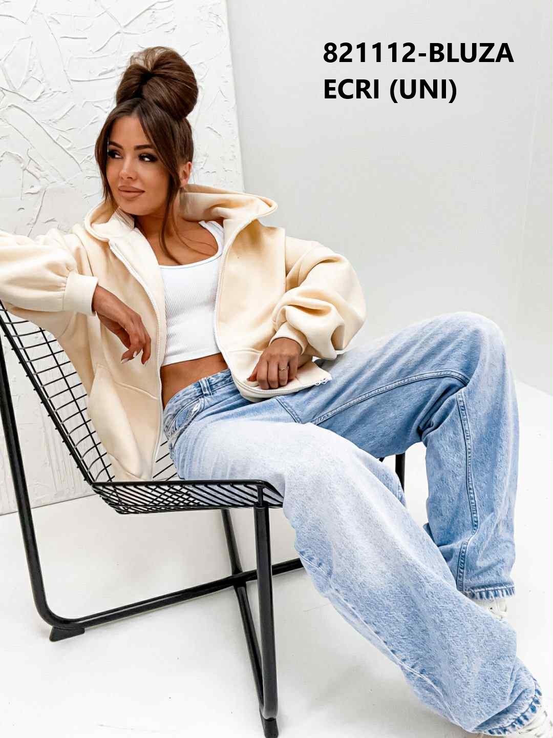 Bluzy Damskie polskie, Size uni, paczka 4szt,1kolor