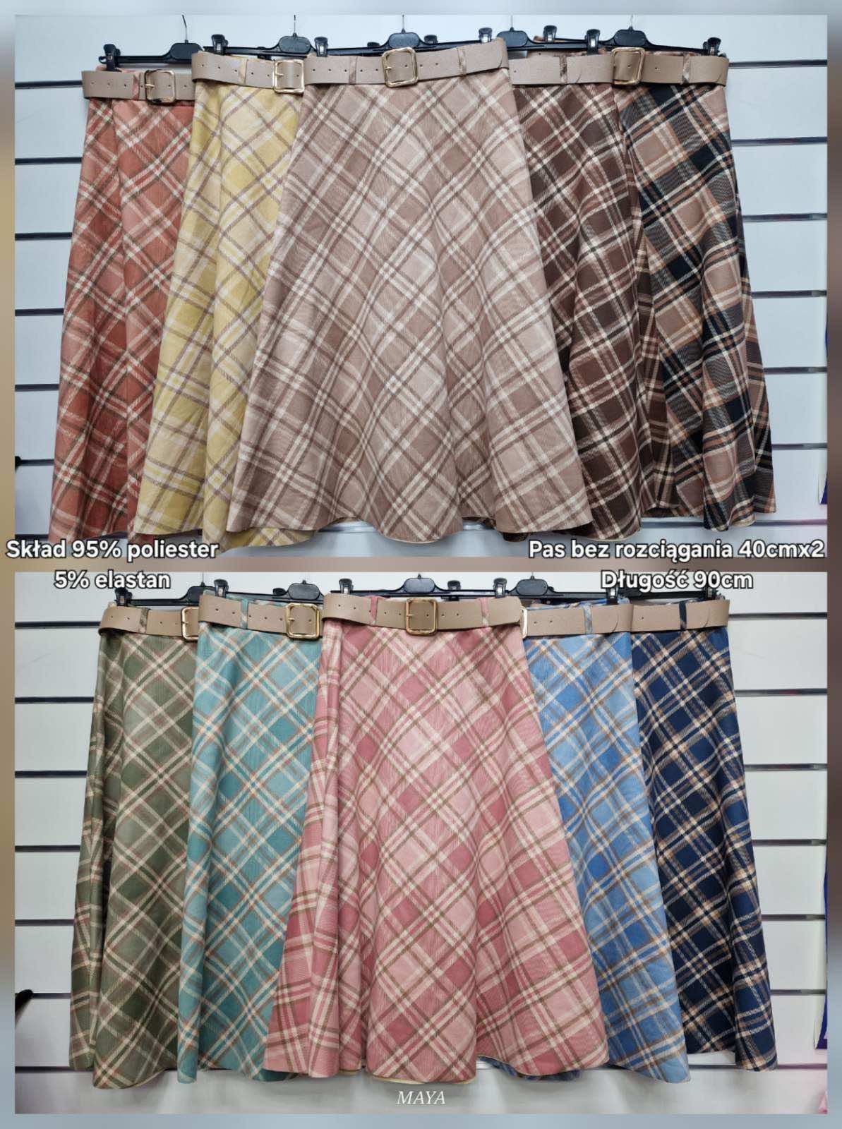 Spódnica DAMSKA wloskie, Size uni, paczka 6szt ,mix kolor