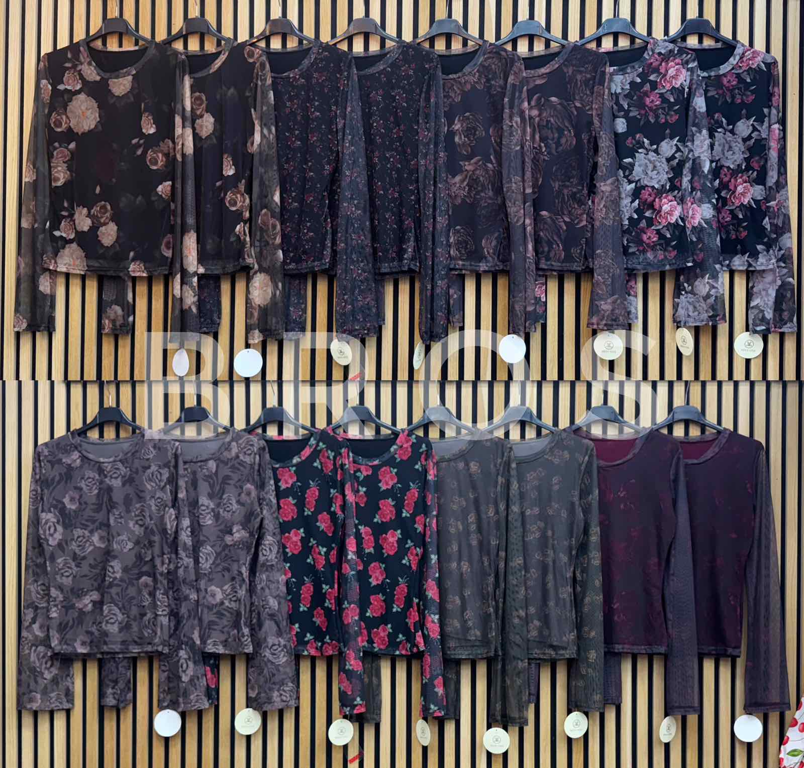 Bluzki Damskie wloskie, Size uni, paczka 6szt ,mix kolor