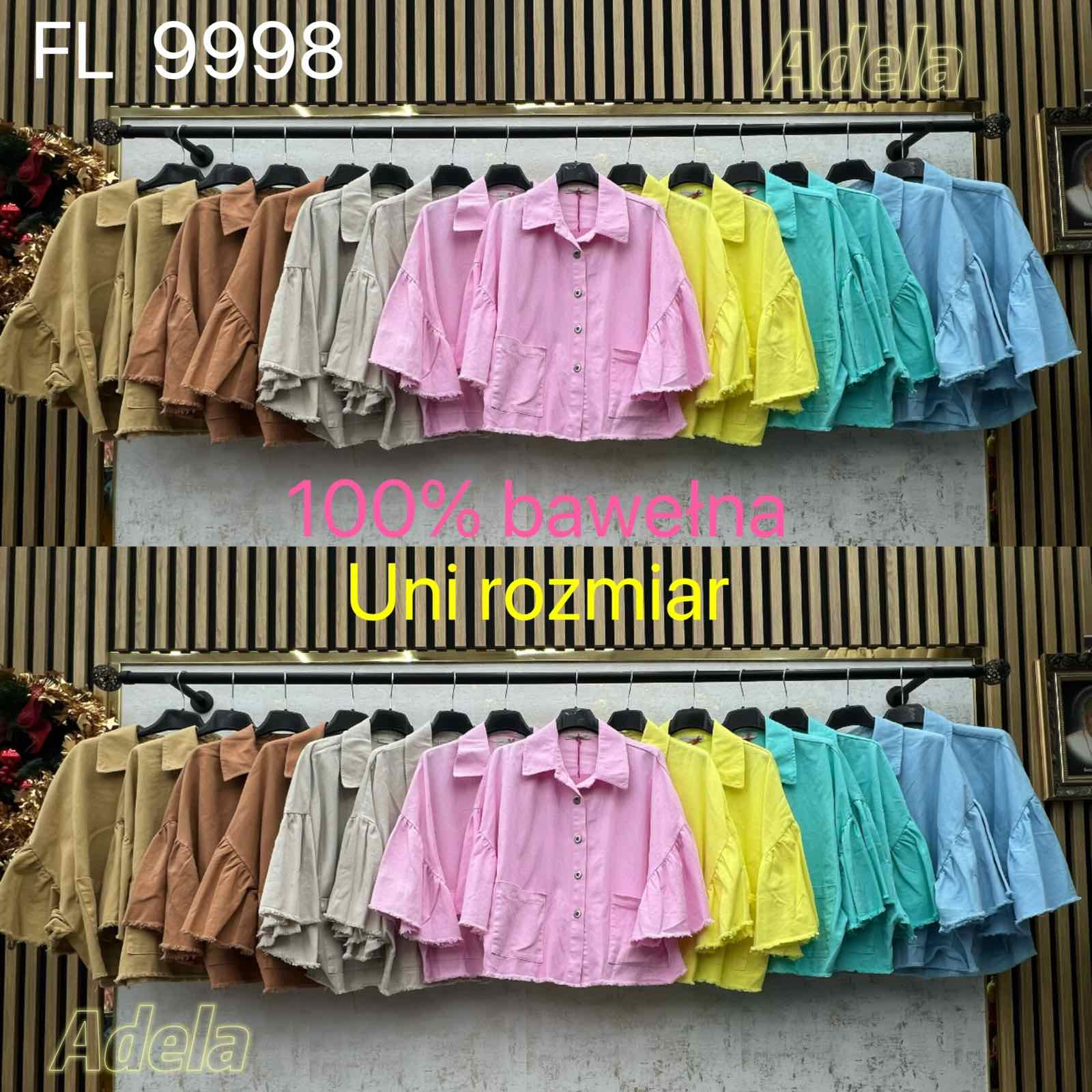 Koszule damskie, Size uni, paczka 6szt ,mix kolor