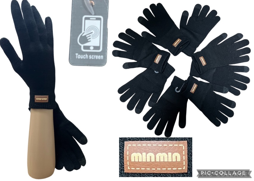 Rękawice Damski, paczka 12szt,mix kolor