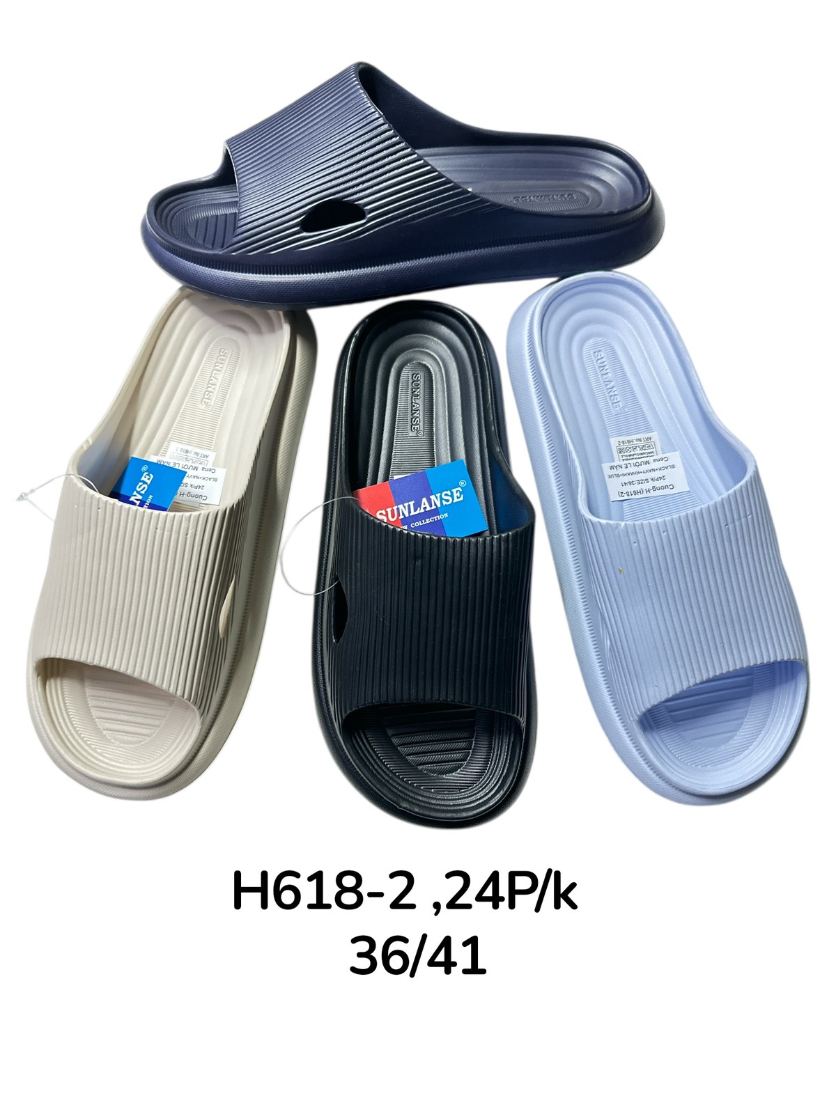 Klapki Damskie (36-41, 24par)