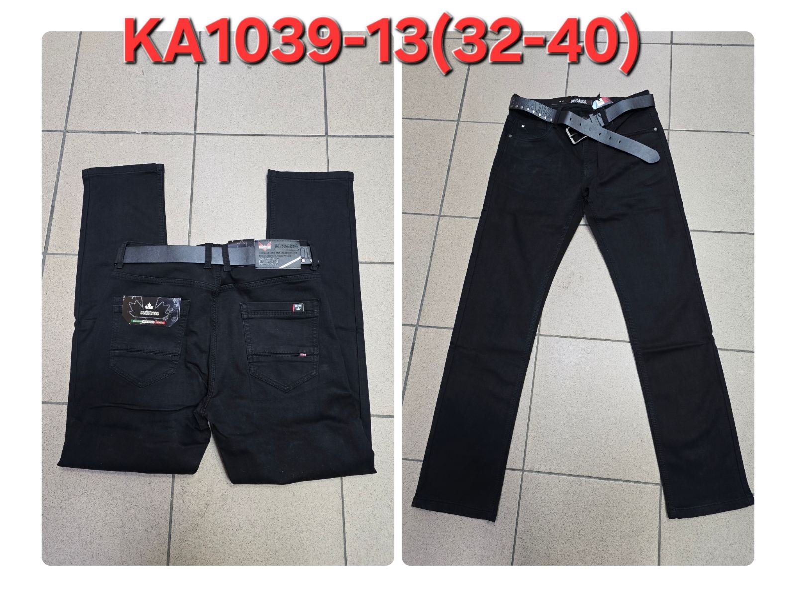 Spodnie JEANSOWE MĘSKA , Size 32-40,paczka 10szt ,1kolor