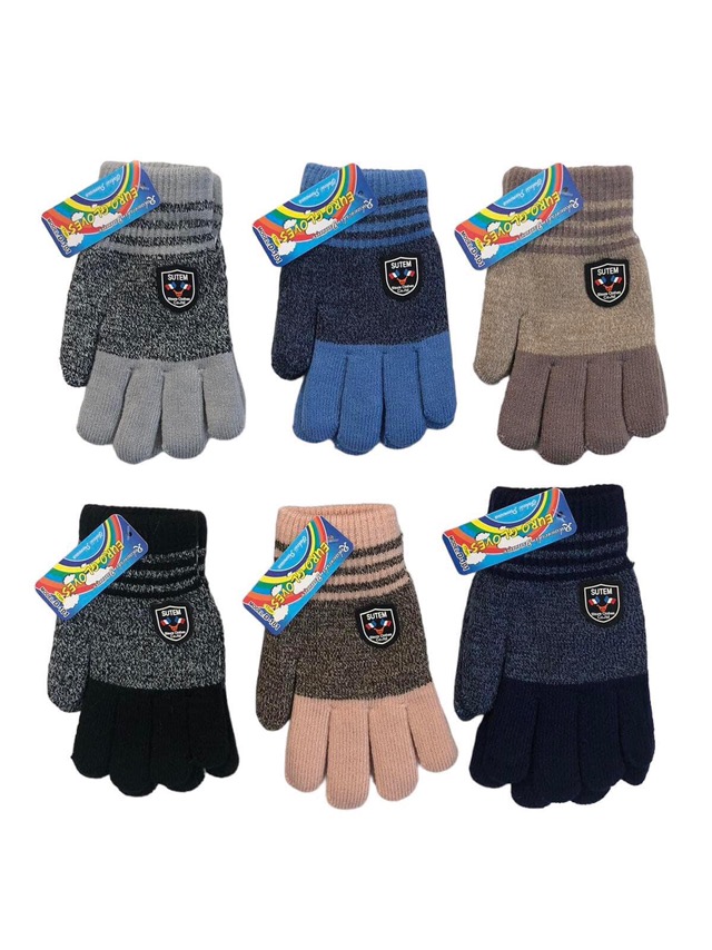 Rękawiczki Damski, 17cm, paczka 12szt,mix kolor