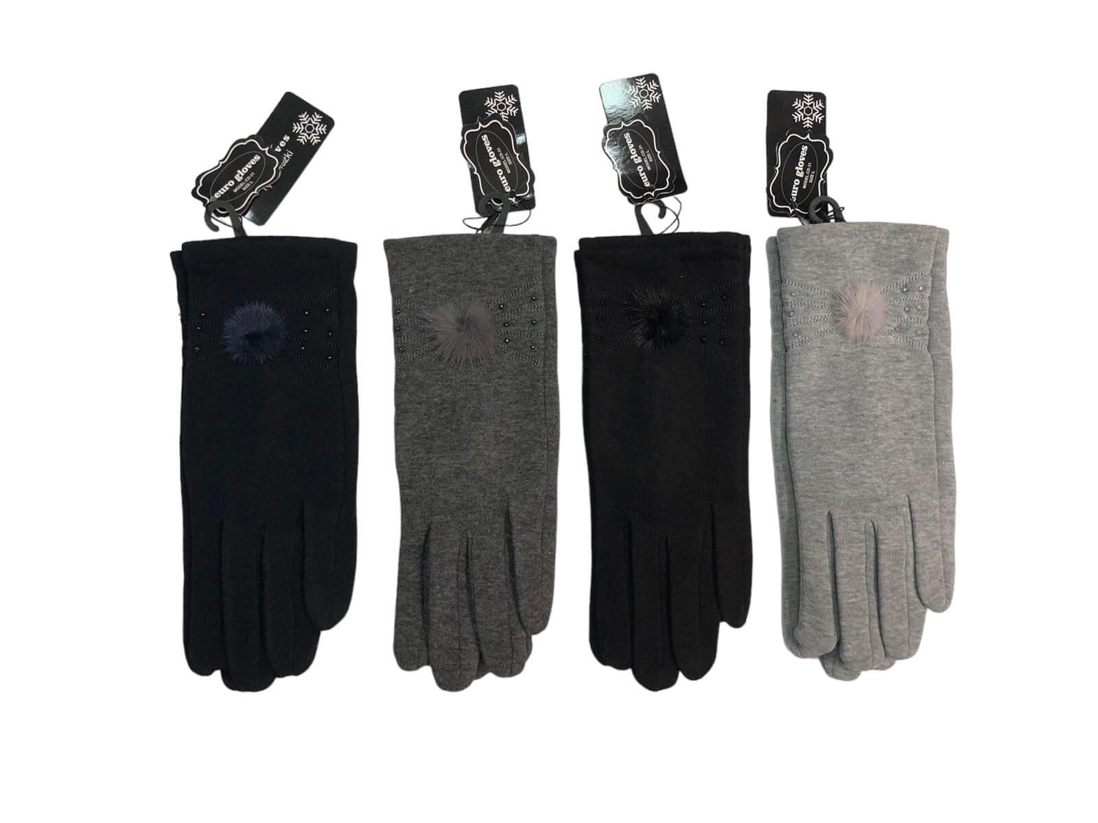 Rękawiczki Damski, paczka 12szt,mix kolor