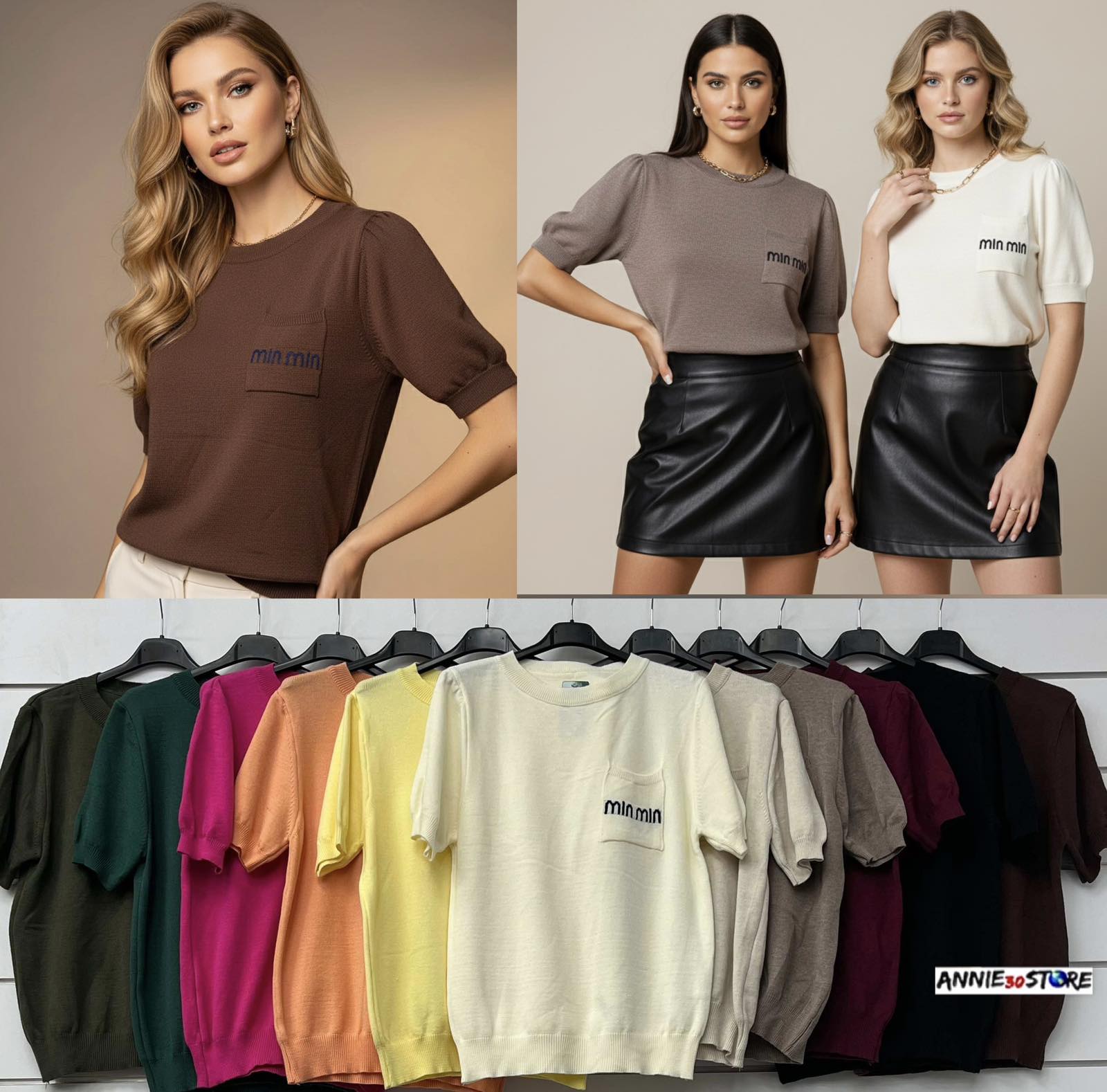 Swetry Damskie wloskie, Size uni, paczka 6szt ,mix kolor