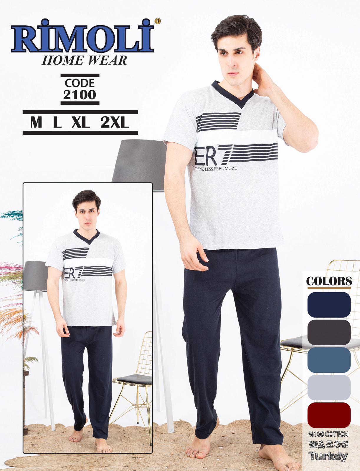 Piżamy  MĘSKA , Size m-2xl, paczka 12szt ,nix kolor